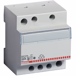 Trasformatore di sicurezza monofase primario 230V, secondario 12/24V - 16VA - 4 moduli DIN. Trasformatore di sicurezza monofa ...