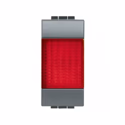 portalampada con diffusore rosso - per LED art. LN4742V12T e LN4742V230T - Antracite scheda tecnica: Moduli 1 modulo serie ci ...