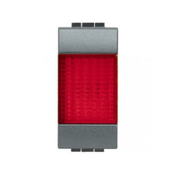 Bticino portalampada con diffusore rosso livinglight l4371r