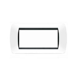 Living international placca 7 moduli in plastica colore bianco l4807pb - Bticino