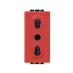Presa living international 2p+t 10/16a 250vac bipasso interasse 19-26mm Bticino l4180r