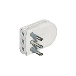 Kit - Spina Salvaspazio 2P+T 10A Avorio ( Bticino cod. S2495TAE )