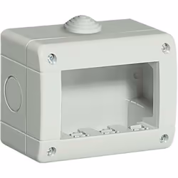 Custodia IP40 composta da base e coperchio - per 3 moduli Luna, LivingLight