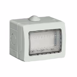 Custodia IP55 composta da base e coperchio - per 3 moduli Luna, LivingLight Dimensioni: 76 mm di altezza; 100mm di larghezza  ...