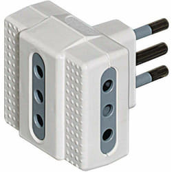 Adattatore 10a triplo bianco