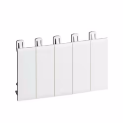 Falso polo da 5 moduli DIN con prefratture ogni modulo Accessorio per centralini Multiboard