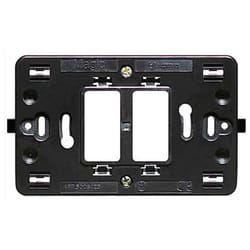 Supporto Bticino Magic 2 posti centrati per scatola tonda e quadra TIC500S/23