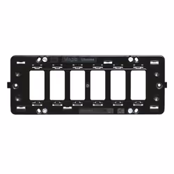 Supporto Bticino Magic 6 posti (moduli) lineari per scatola 506L , PS567N. Caratteristiche: Serie Bticino Magic Supporto 6 po ...
