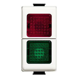 Matix modulo portalampada vetro verde/rosso AM5064V - Bticino