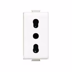 Presa elettrica serie matix bipasso-adatta a supportare spine standard Italiano con carichi o da 10 o da 16 Ampere-2P+T10/16A ...
