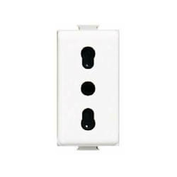 Bticino - Presa corrente bipasso matix 2p+t 10/16a bianco am5180