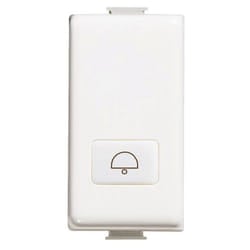Bticino - Copritasto Matix con simbolo campanello bianco AM5921D