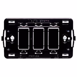 bticino Supporto a 3 posti modulo 503, Nero