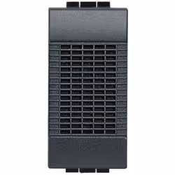 Ronzatore 230V linea living colore antracite 1 modulo. Ronzatore 230V linea living colore antracite 1 modulo.