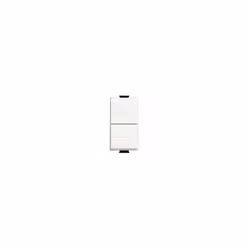 bticino Pulsante doppio interblocco, 2P, Bianco, 250 V, IMQ, TSE, ER, 10 A