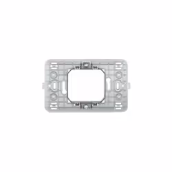 Bticino Magic Supporto 2 moduli; (scatola tonda o 502E); Fissaggio con graffette o viti Bticino Magic Supporto 2 moduli (scat ...