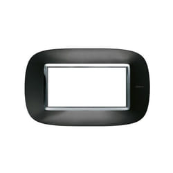 Placca 4 moduli antracite axolute