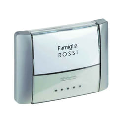 Bticino - pulsante portanome IP55 Retroilluminato 26108T