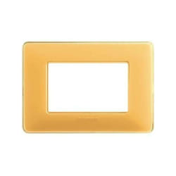 Matix placca 3 moduli tecnopolimero colore ambra am4803cab - Bticino