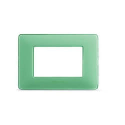 Placca matix 3 moduli 84x120mm te verde Bticino am4803cvc
