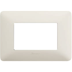 bticino Placca 3 moduli Matix colore cenere