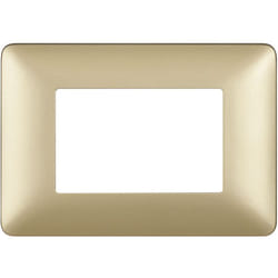 bticino Placca 3 moduli gold Matix