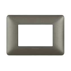 Placca Bticino Matix 3 moduli iron - AM4803MIR