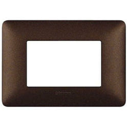 Placca Bticino Matix 3 moduli marrone caffè AM4803TGG