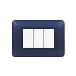 Placca 3 moduli, in tecnopolimero, blu mercurioscheda tecnica: Numero di unità 3 Direzione di montaggio Orizzontale e vertica ...