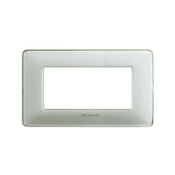 Matix placca 4 moduli tecnopolimero colore ghiaccio am4804cbn - Bticino