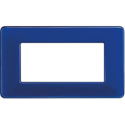 Placca Bticino Matix 4 moduli cobalto AM4804CBU