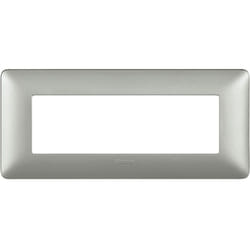 Placca Bticino Matix 6 moduli Silver AM4806MSL