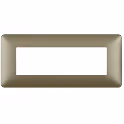 Placca 6 moduli - colore titanium Moduli 6 Serie Matix Colore titanium