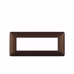 placca 6 moduli - colore marrone caffe - materiale tecnopolimero AM4806TGG