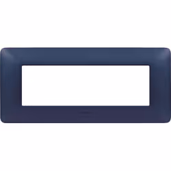 Placca 6 posti Bticino Matix per supporto 506LSA, colore: BLU MERCURIO. Non è possibile installare la placca su altre serie B ...