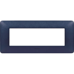 Placca Bticino Matix 6 moduli blu mercurio AM4806TBM