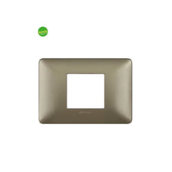 Placca Matix Bticino 2p centrati titanium