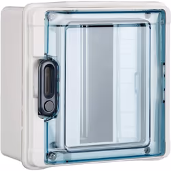 Centralino da parete in polistirene antiurto rinforzato IP65 IDROBOARD 8 moduli DIN, classe di isolamento II, temperatura d’i ...