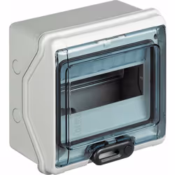 Centralino da parete in polistirene antiurto rinforzato IP65 IDROBOARD 12 moduli DIN, classe di isolamento II, temperatura d’ ...