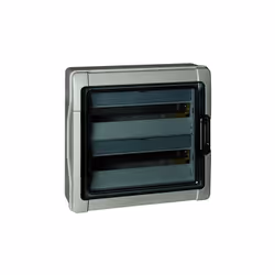 Centralino da parete in polistirene antiurto rinforzato IP65 IDROBOARD 2x12 moduli DIN, classe di isolamento II, temperatura ...
