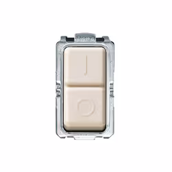 bticino Interruttore bipolare 16a, 2P, Avorio, Acciaio inox, 250 V, 16 A