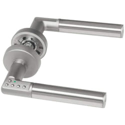 Yale - Assa Abloy Maniglia con Sblocco Tramite Codice per Porte, Alimentata a Batteria, D8812H000 Grigio, apertura con mano destra