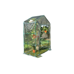 Mondo Verde - Serra da balcone con 8 ripiani 140X70X195H per piante fiori con chiusura a doppia cerniera Mod optima