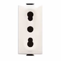 Presa elettrica bipasso 2P 10/16A 250V Abb Chiara 1 modulo colore bianco. La presa elettrica bipasso permette di inserire al ...