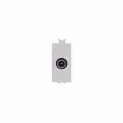 Presa coassiale TV/SAT diretta connettore IEC maschio D 9,5 mm ABB 2CSK1118CH Presa coassiale TV/SAT, diretta, connettore IEC ...