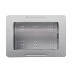 Placca Abb Chiara 3 posti, colore bianco. Grado di protezione IP55. Montaggio ad incasso. Caratteristiche: Serie ABB Chiara P ...