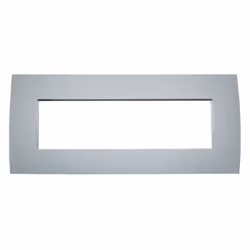 Placca Abb Chiara 7 moduli (frutti, posti) realizzata in tecnopolimero colore pietra. E' possibile installare la placca solo  ...
