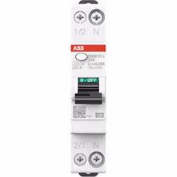 Interruttore magnetotermico diffeenziale DS301C L C16 A30 1 modulo 4,5KA ABB DS301CLC16A30