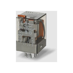 Relè industriale 2 contatti scambio, 10 a, bobina dc 12 v octal finder 601290120040