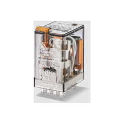 Finder - Relè industriale 4 contatti scambio 7 a 12 v dc 553490120094